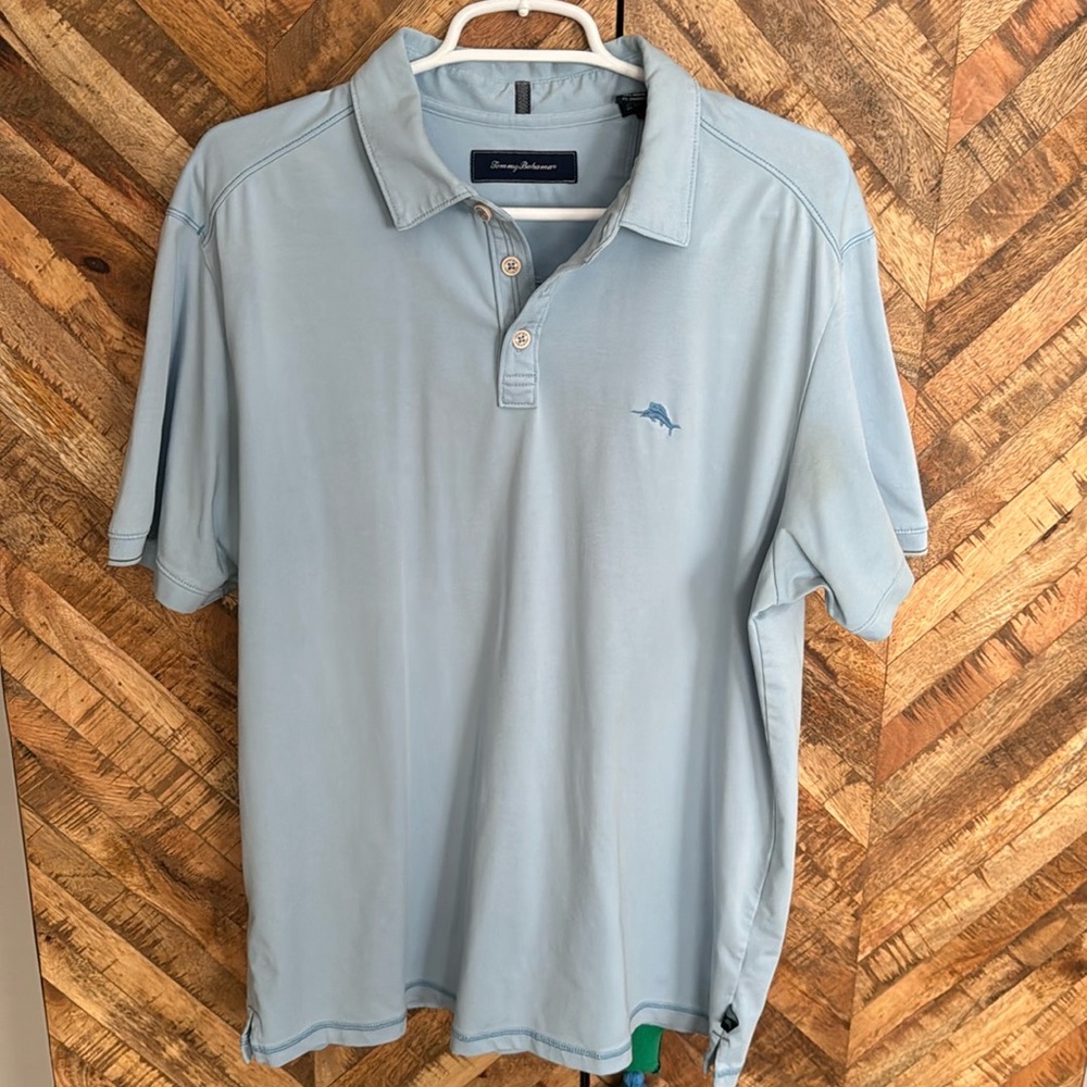 Tommy Bahama men’s size large blue polo, and great condition